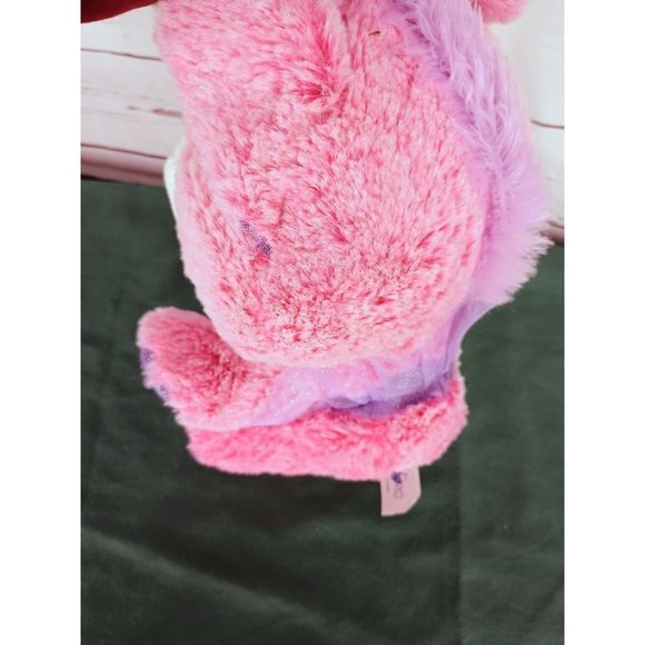 Hugfun Unicorn Plush Pink Purple Tutu Ballerina Sparkle Horn Ears Hoof 12" Toy - Picture 4 of 5